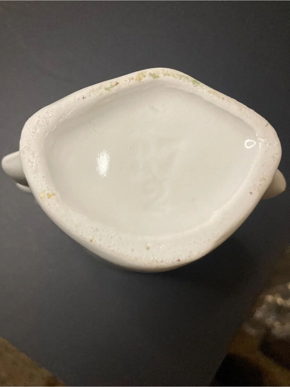 White Porcelain Floral Vase with Gold Accents
